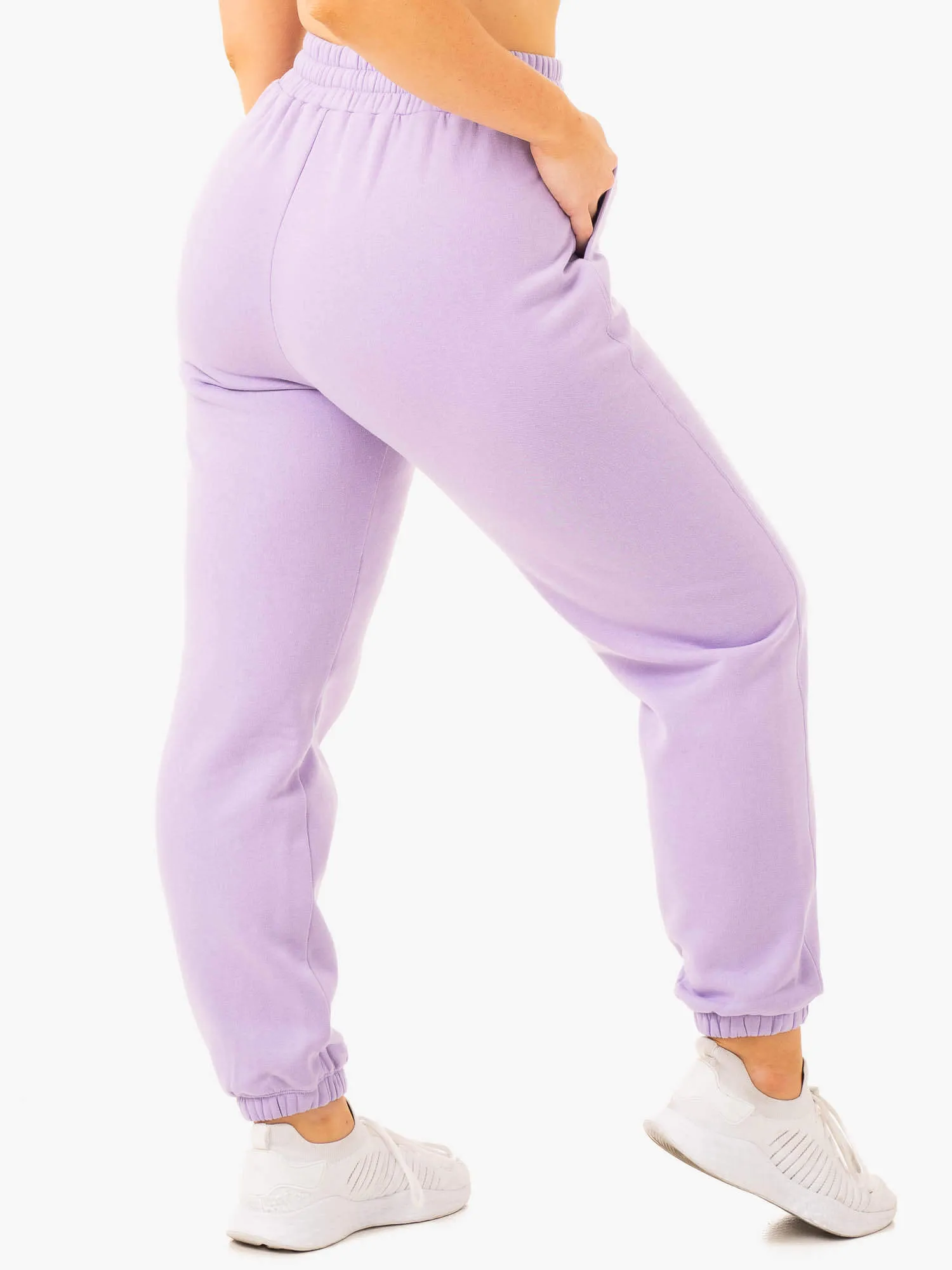 Belt loops Sideline Track Pants - Lilac