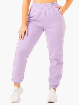 clean look AntiPillingFabric Sideline Track Pants - Lilac