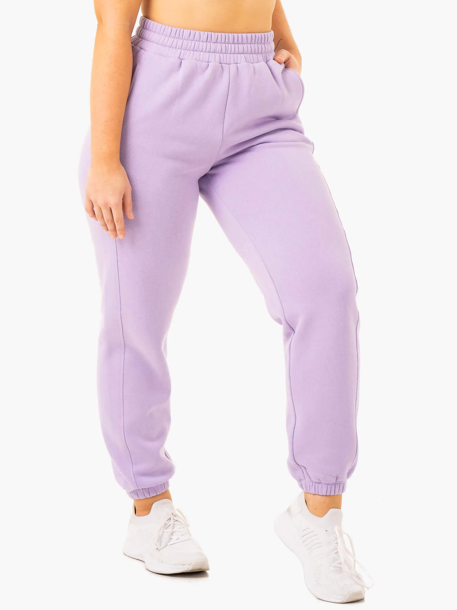 Sideline Track Pants - Lilac Relaxed Design