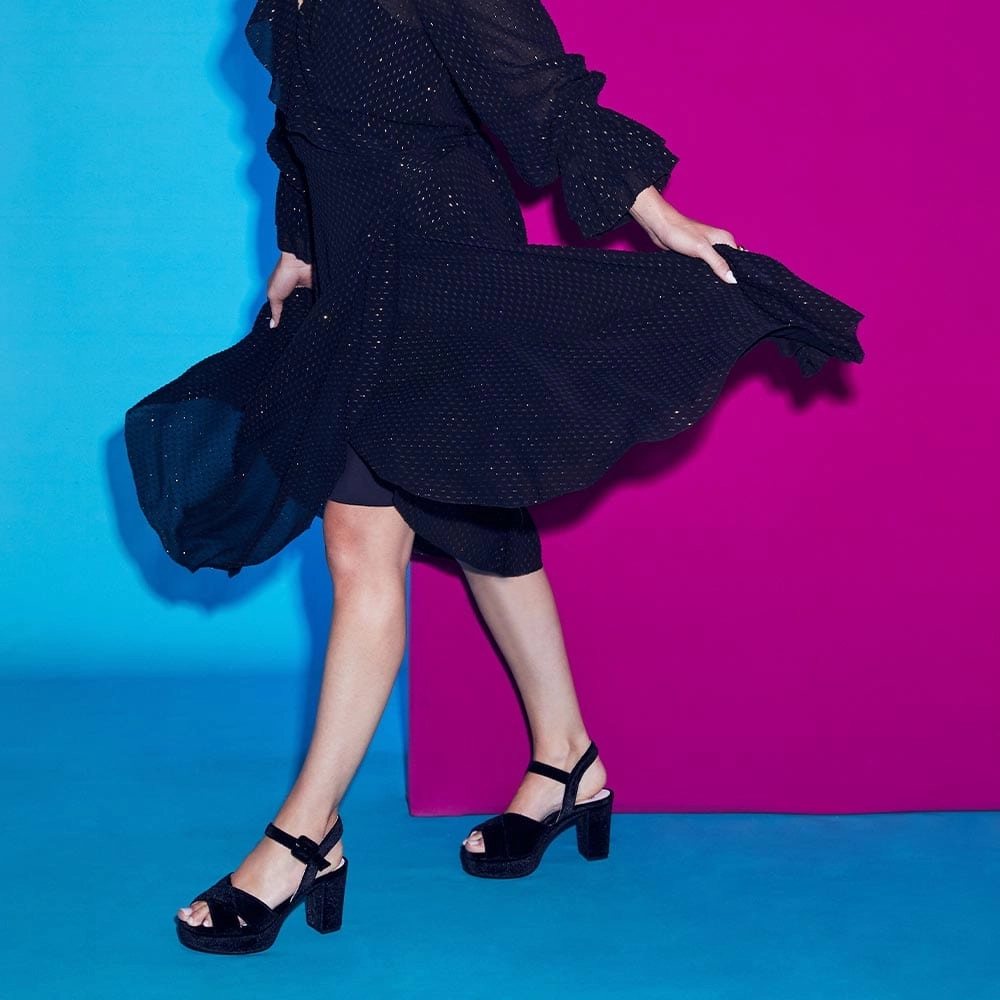 Ruby: Black Velvet Purple Soft Foot Freedom