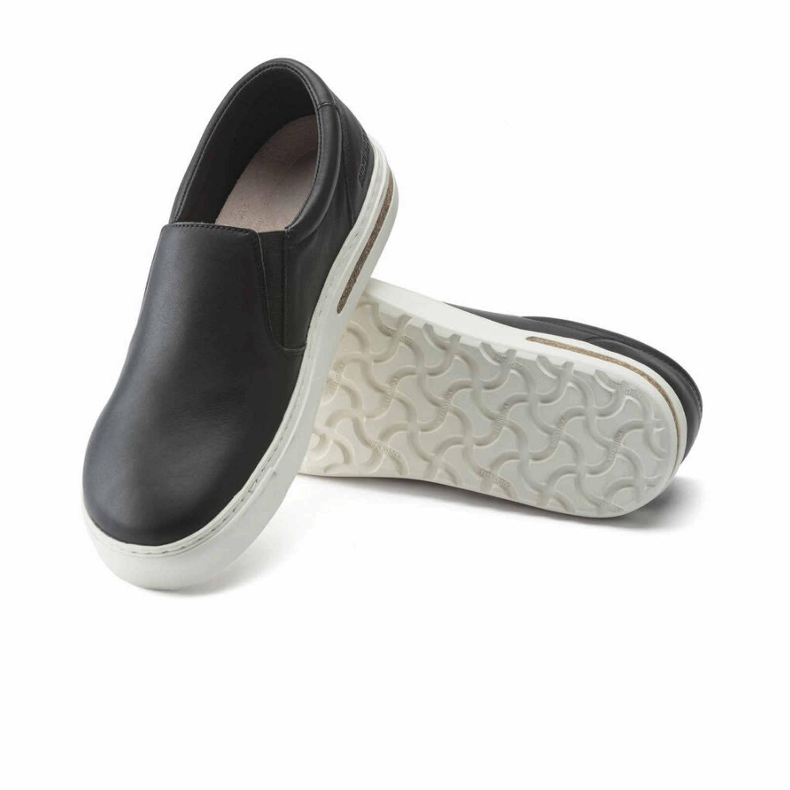 Clean Walk Birkenstock Oswego Narrow Slip On Sneaker (Women) - Black Leather