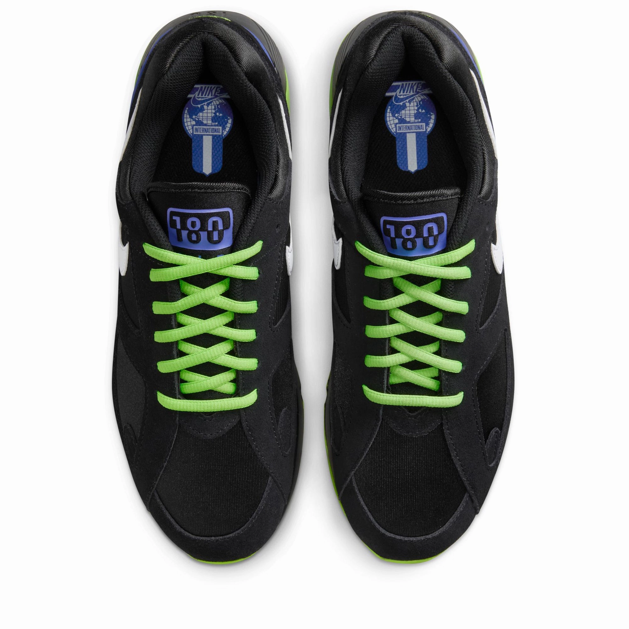 Nike Air 180 QS - Black/Action Green Slip-On Shoes