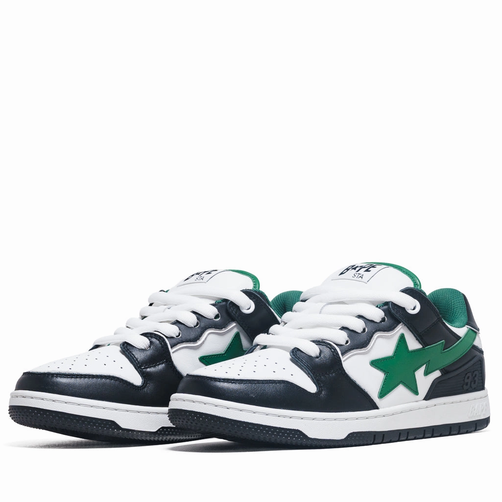 A Bathing Ape New Bape Sk8 Sta #1 M2 - Black/Green Easy Road