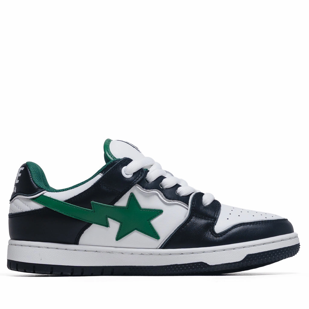A Bathing Ape New Bape Sk8 Sta #1 M2 - Black/Green Casual Everyday Footwear