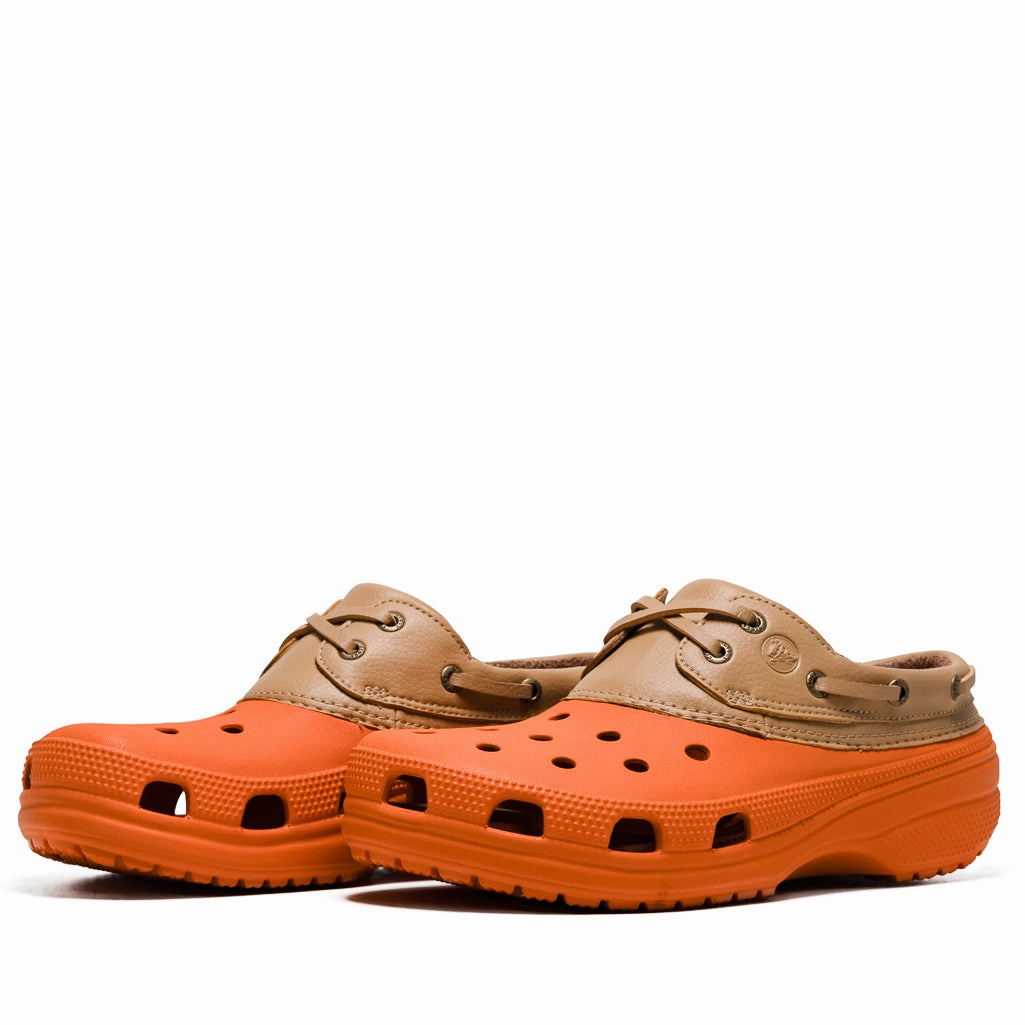 Crocs Classic Boat Shoe - Koi Fish/Tan Arch Care Walk Swift