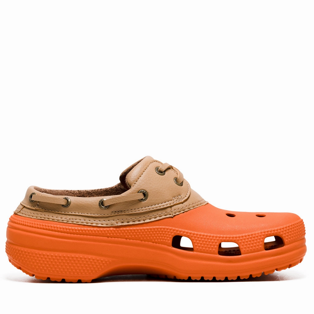Grass Lane All Grip Crocs Classic Boat Shoe - Koi Fish/Tan