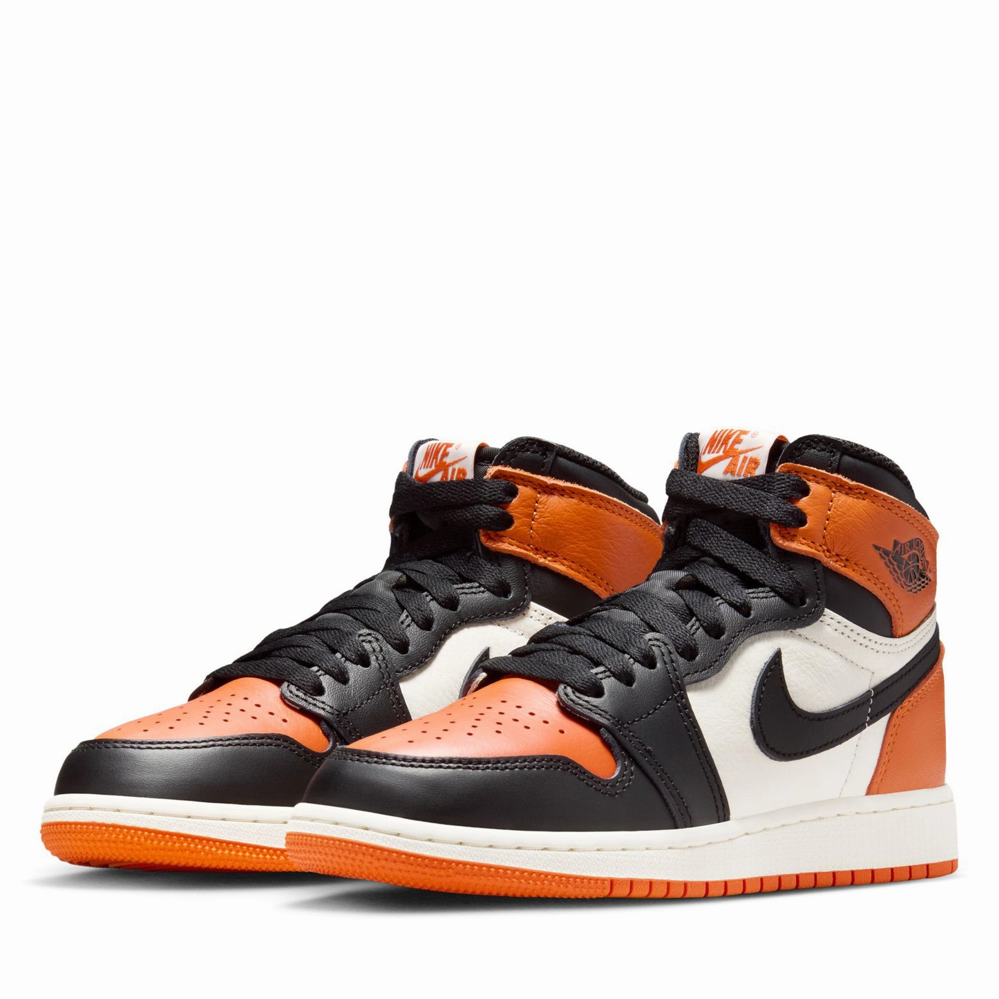 Air Jordan 1 High OG 'Shattered Backboard' (GS) - Black/Starfish Morning Stroll