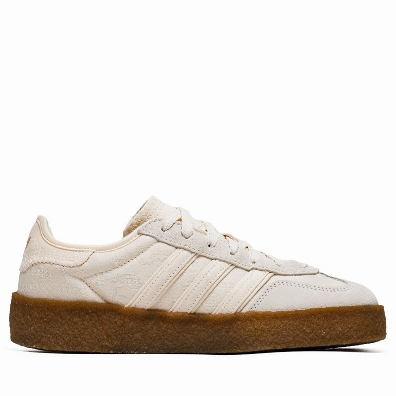 Clean Profile Classic Casual Shoes CLOT x Adidas Crepe Gazelle S - Cream White/Core White