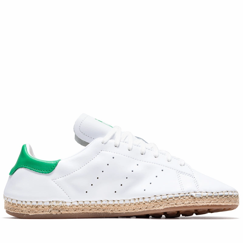 CLOT x Adidas Stan Smith - Cloud White/Green Comfortable Leather Slip-ons