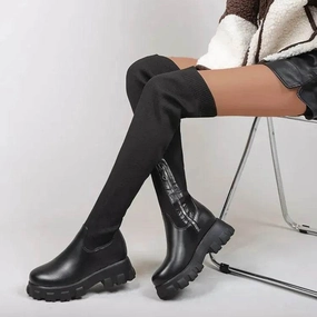Snow Frost Proof Cozy Coverage Long Boots Women Winter Shoes Fashion Side Zipper Knee High Boots