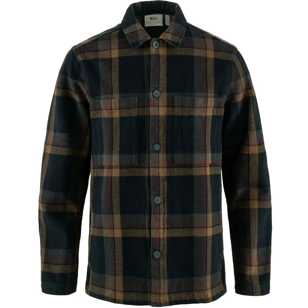 Pullover Design Smooth Zipper Design Men's Singi Flannel Overshirt
