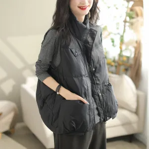 made in China Women Autumn Winter Duck Down Loose Vest