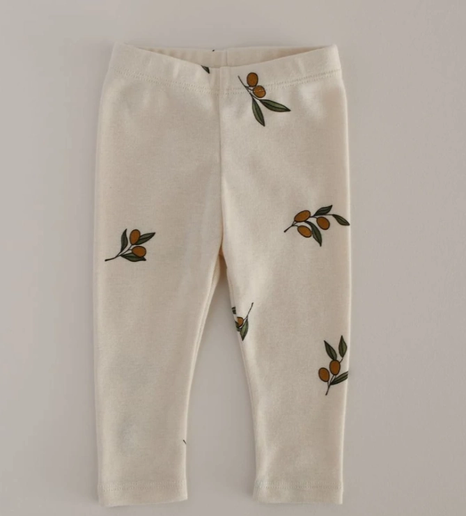 Organic Zoo Leggings in Olive Garden School - wear