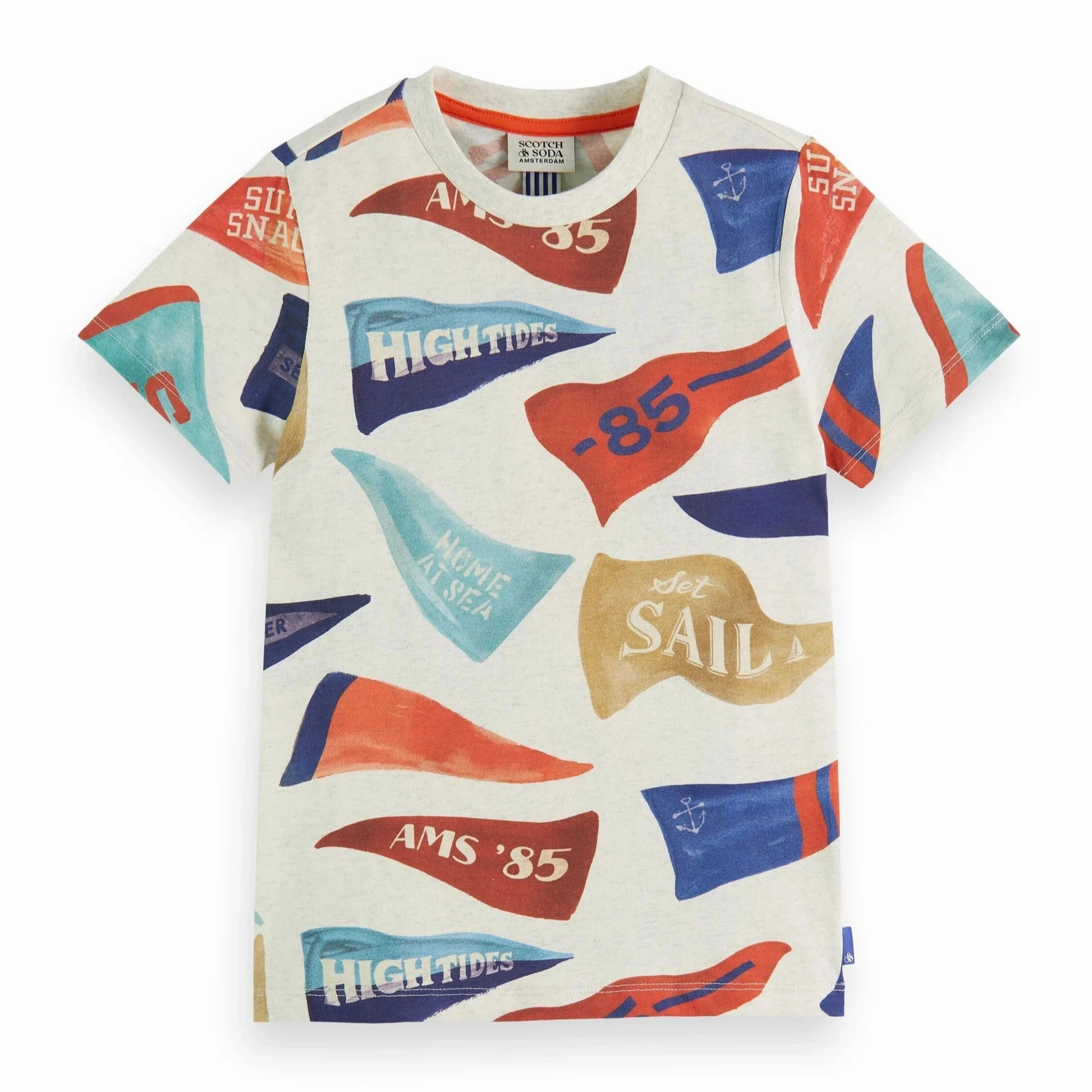 SCOTCH & SODA Kids Flag Print All Over T-shirt - 14Y Weekend wear for kids