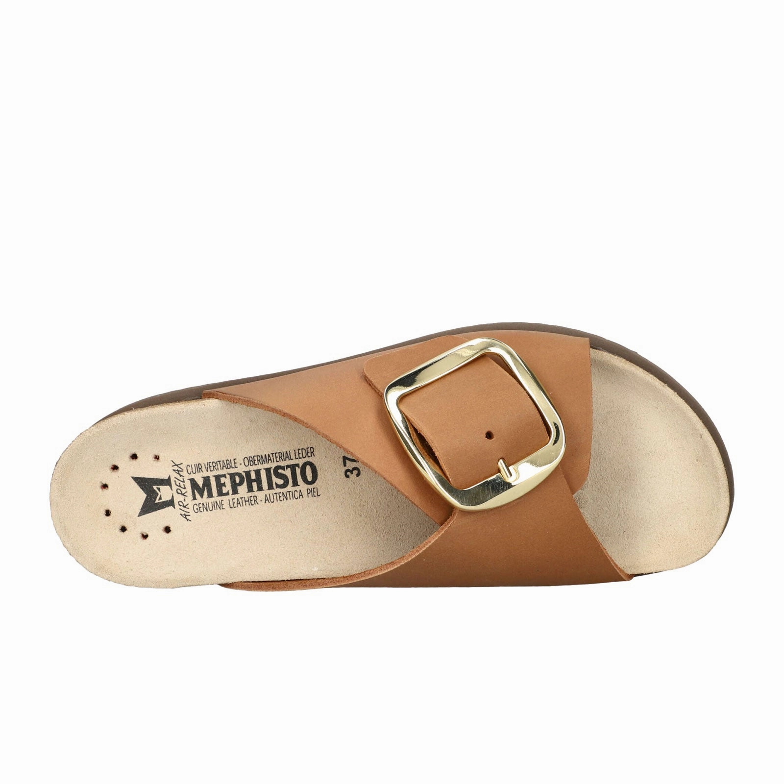 Flexible Soles Mephisto Hariana Slide Sandal (Women) - Camel Scratch