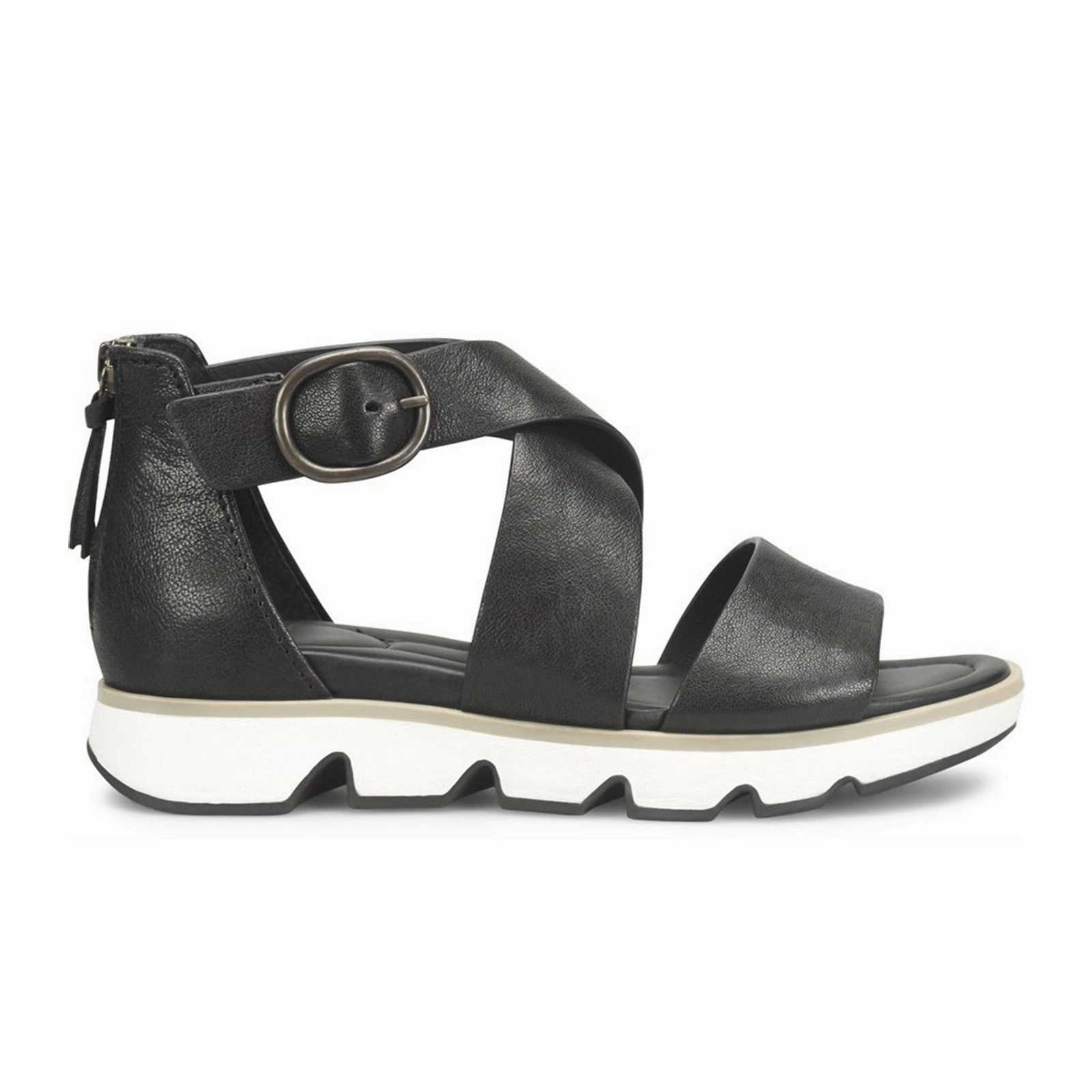 Sofft Mackenna Backstrap Sandal (Women) - Black Water Repellent