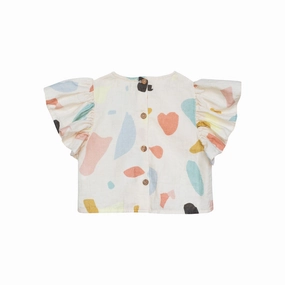 School going kids' wear yellowpelota Kids Lola Terrazo Blouse 37.1-BL36