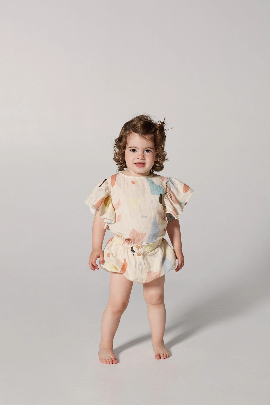 Embroidered yellowpelota Kids Lola Terrazo Blouse 37.1-BL36