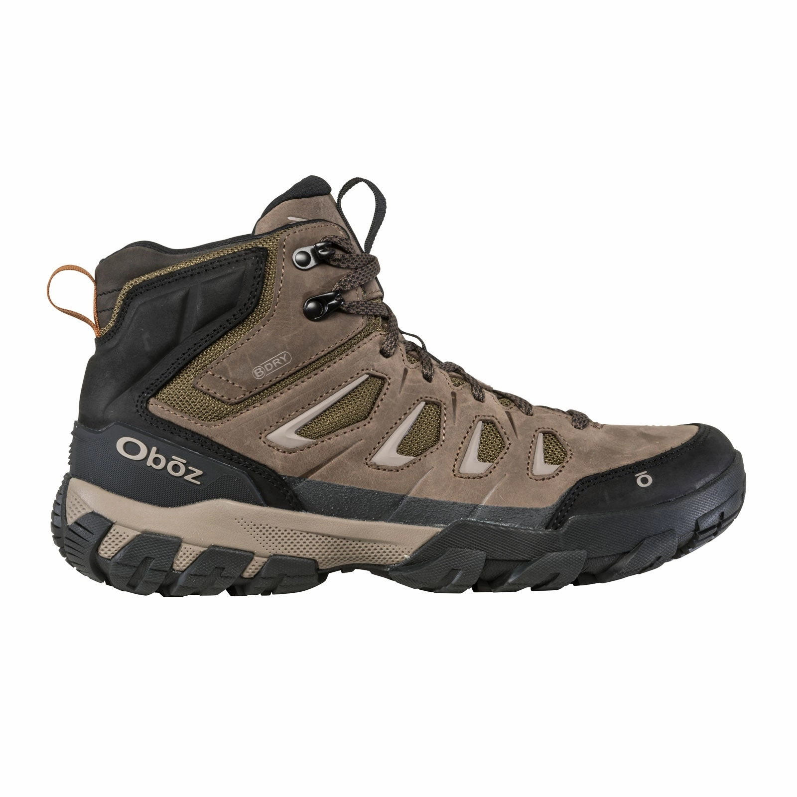 Oboz Sawtooth X Mid B-DRY Hiking Boot (Men) - Canteen Supportive Heel