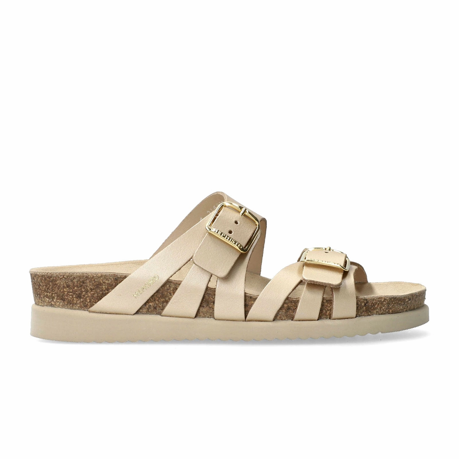 Elastic Bands Mephisto Helisa Slide Sandal (Women) - Platinum Perla