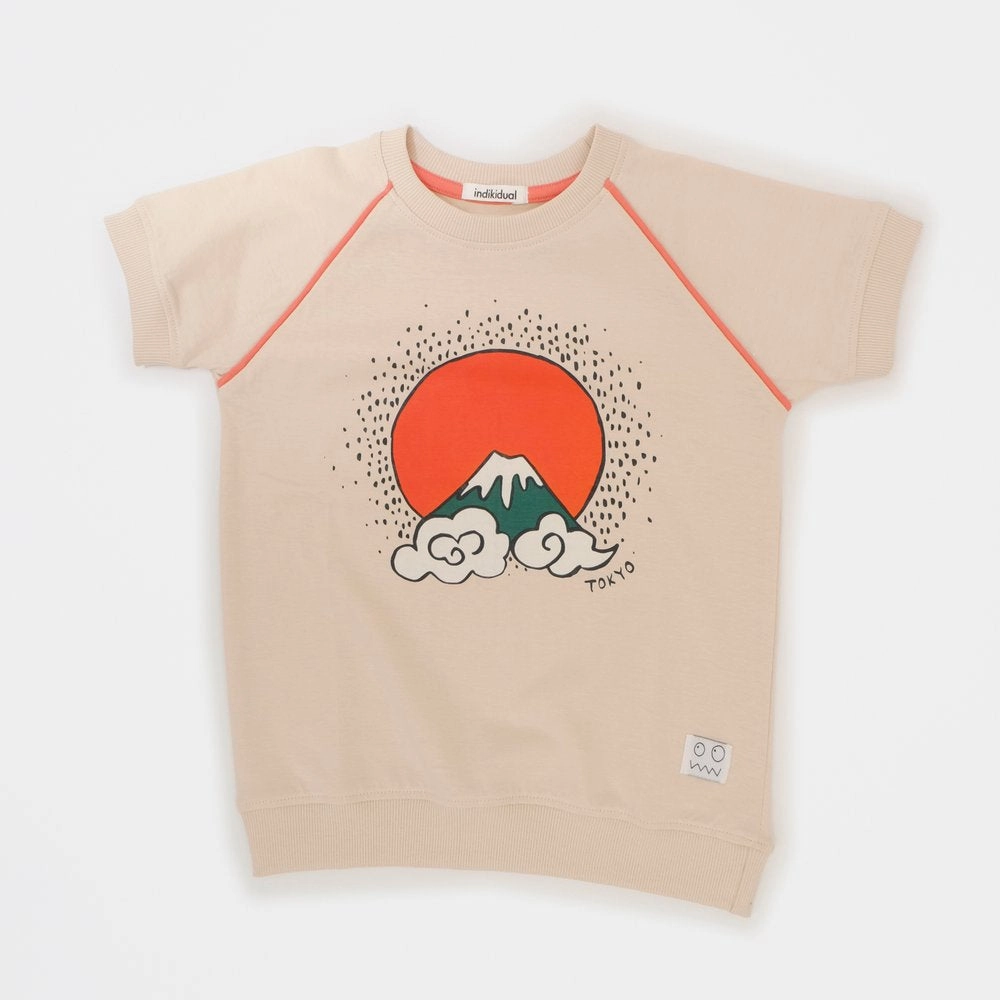 indikidual Kids MOUNTAIN Sun / Mountain Piped Tee Footwear Warm kids' wear