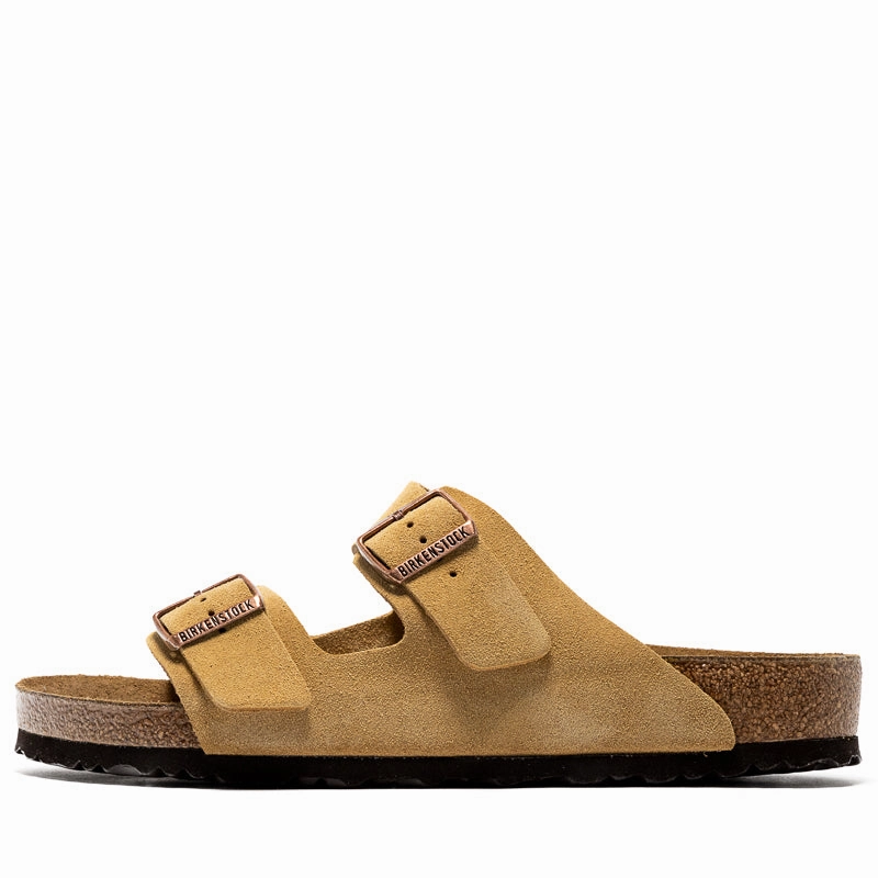 Daily Go Soft Leather Comfort Birkenstock Arizona Suede - Latte Cream