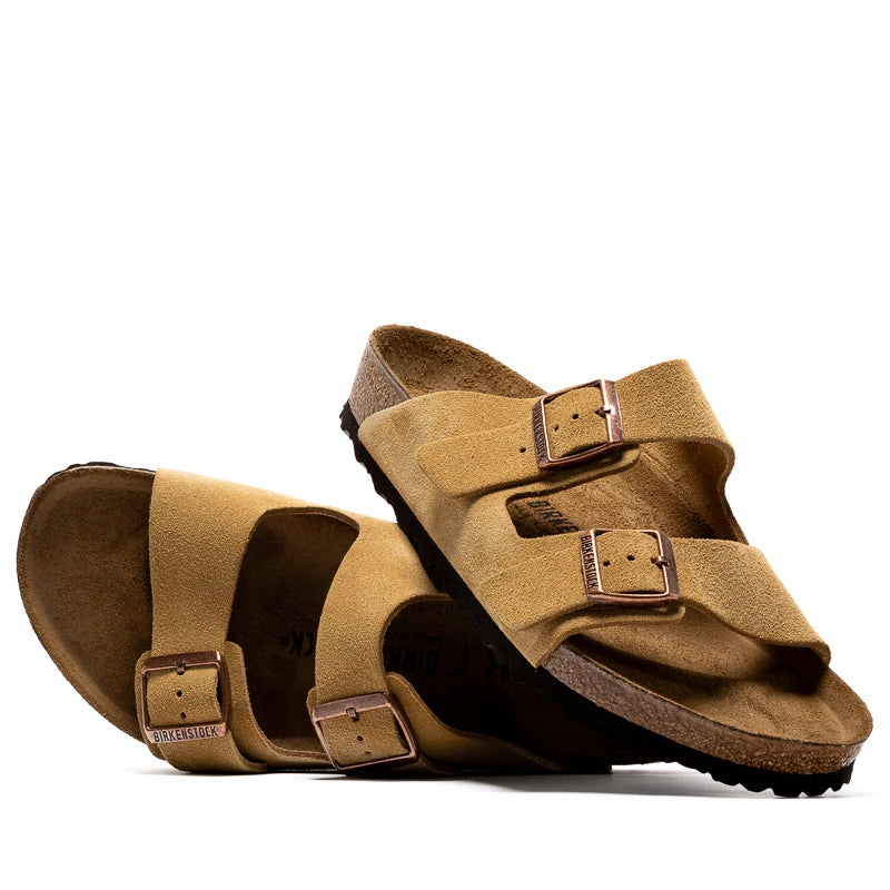 Birkenstock Arizona Suede - Latte Cream Versatile Walking Shoes