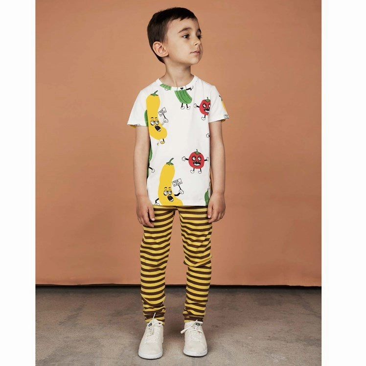 Volleyball clothes for children Sleep - Wear Mini Rodini Kids Veggie AOP T-Shirt