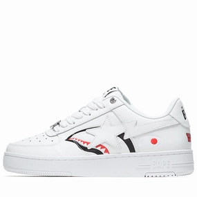 Practical Footwear Lightweight Design A Bathing Ape Shark Bape Sta M2 - White