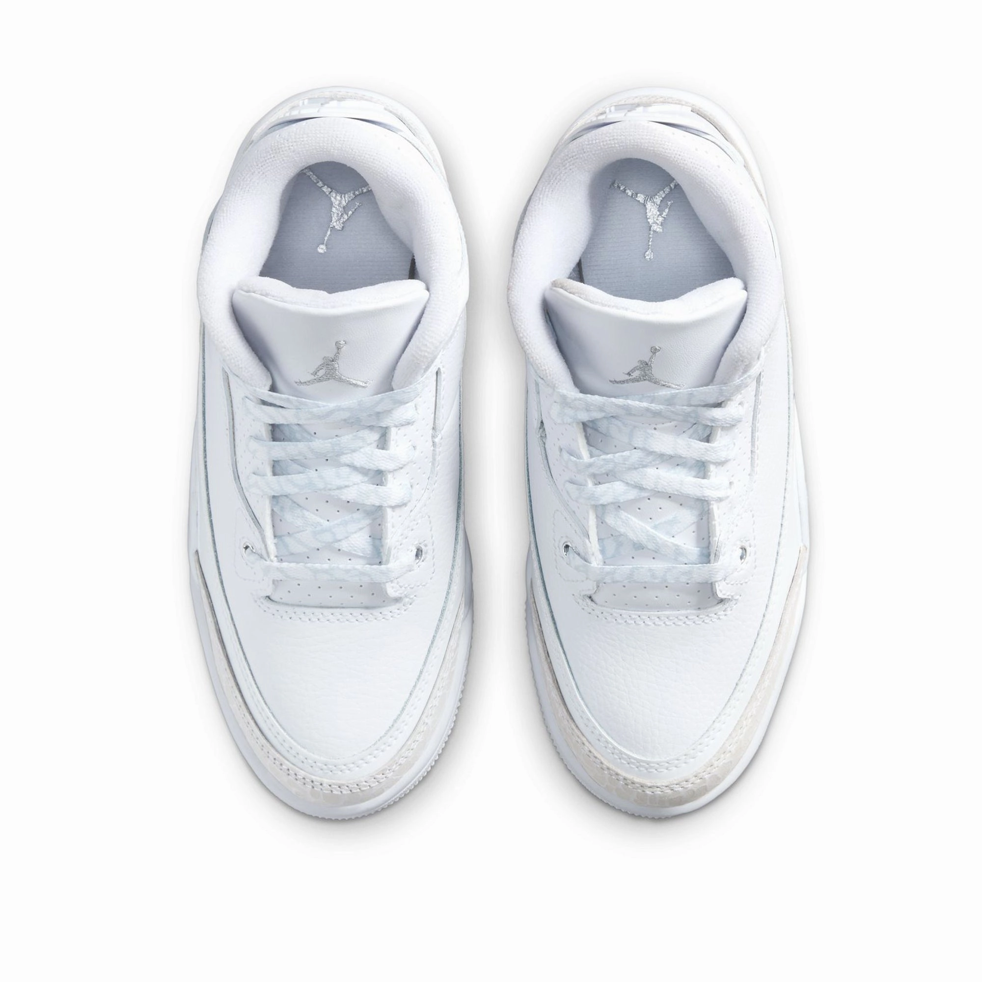 Jordan 3 Retro 'Pure Money' (PS) - White/Metallic Silver Market Walk Daily Firm