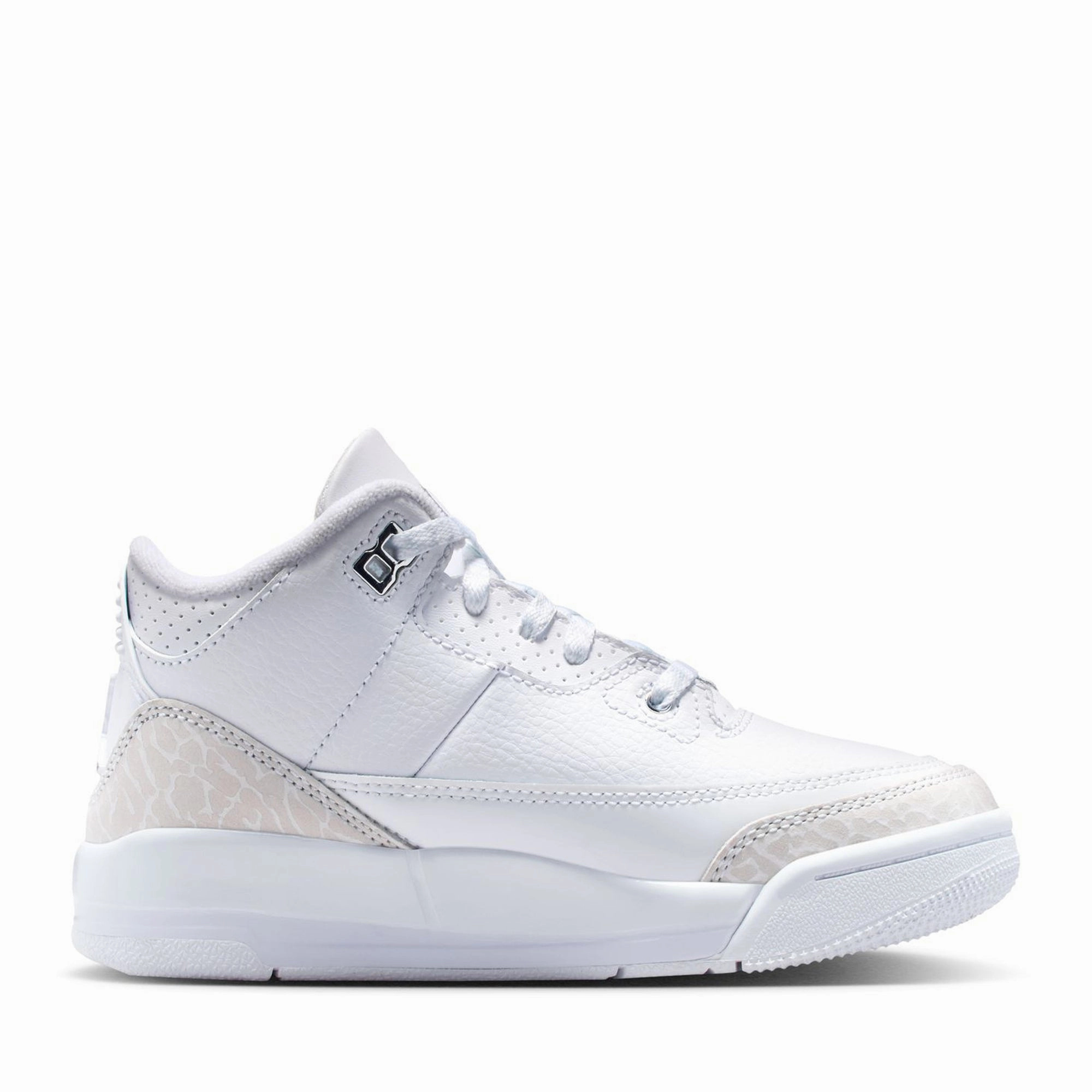 Neat Path Jordan 3 Retro 'Pure Money' (PS) - White/Metallic Silver