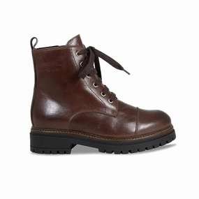 Tread: Chestnut Leather Grippy Outsole Trail Runner