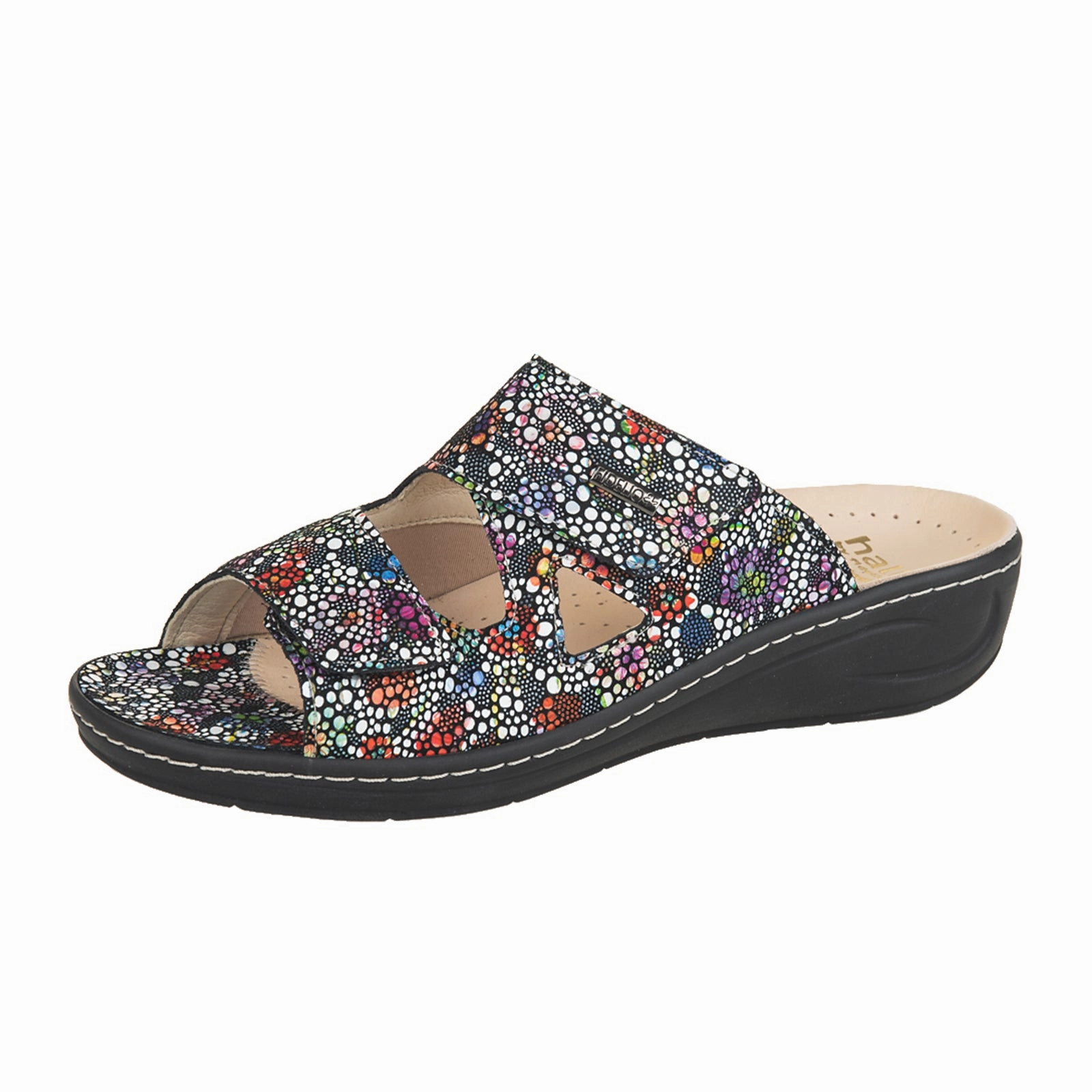 Fidelio Linz Slide Sandal (Women) - Multi Romance Comfortable Breathability Low Heel