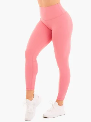 NKD High Waisted Leggings - Rose Flattering Fit Design Sculpted Fit Wear