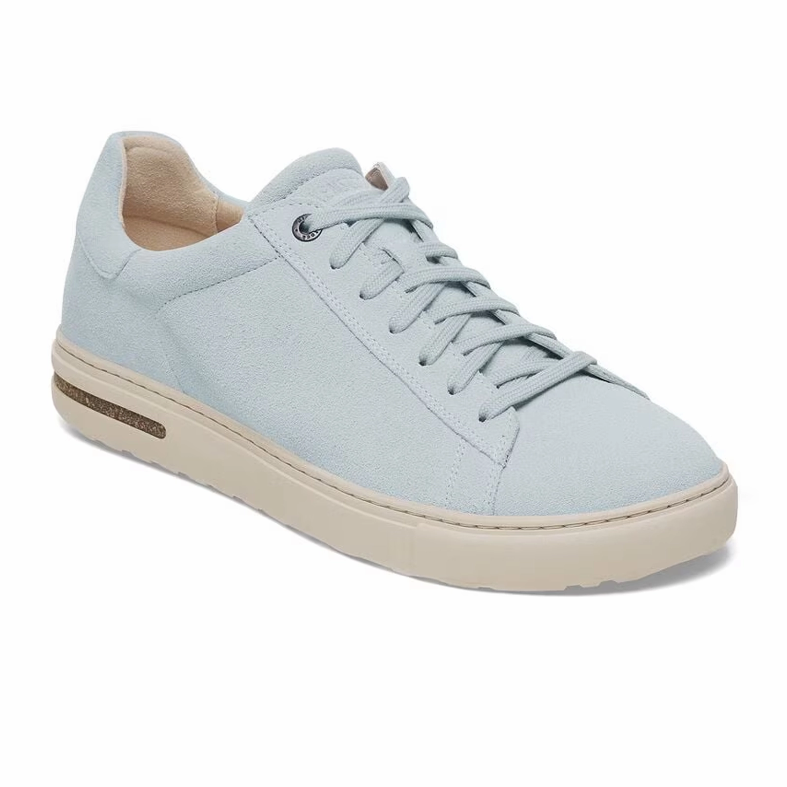 Birkenstock Bend Narrow Sneaker (Women) - Baby Blue Suede Mature Chic Office Friendly