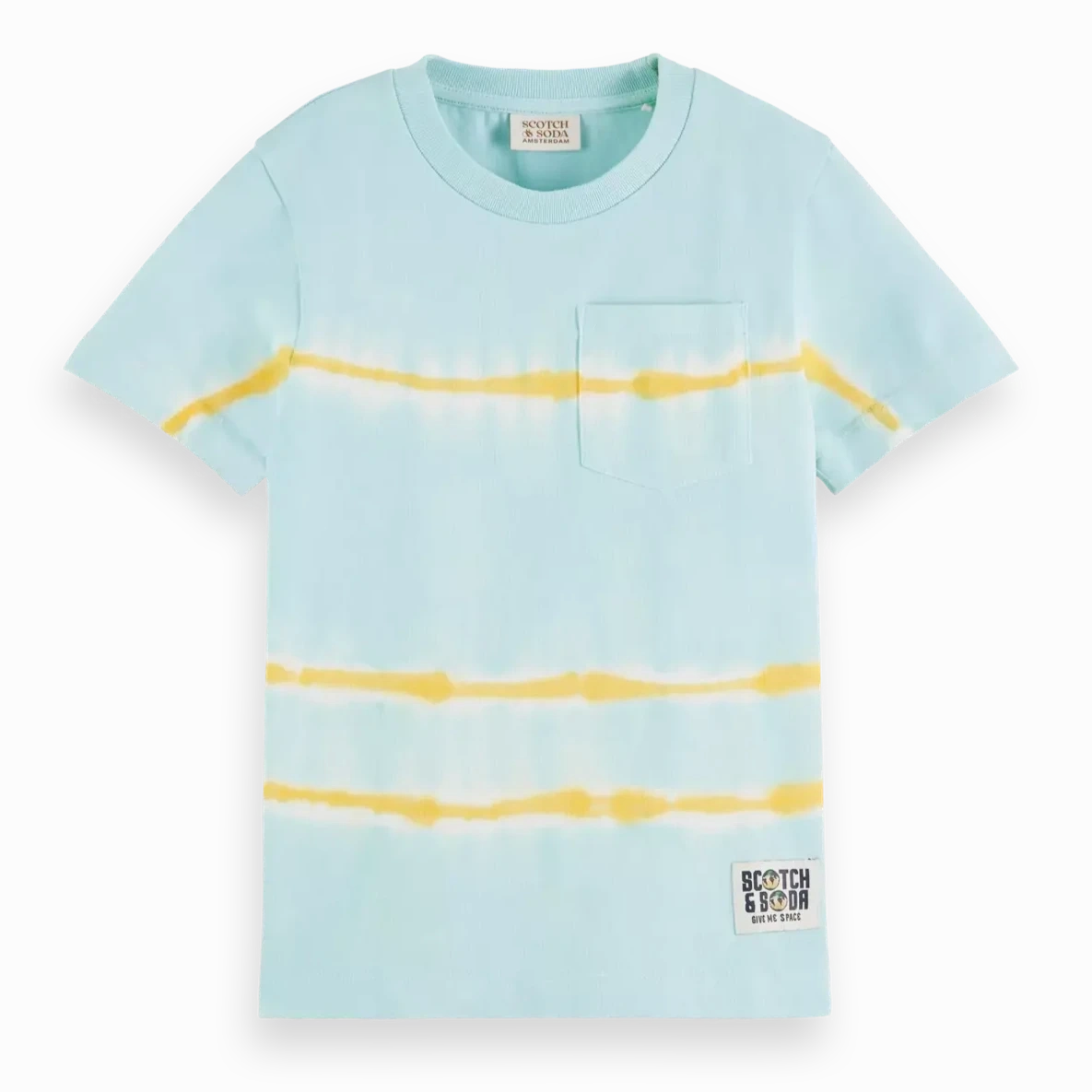 Hypoallergenic kids' clothes Lively SCOTCH & SODA Kids Relaxed-fit Organic Short Sleeve Tie-dye T-shirt - 6Y