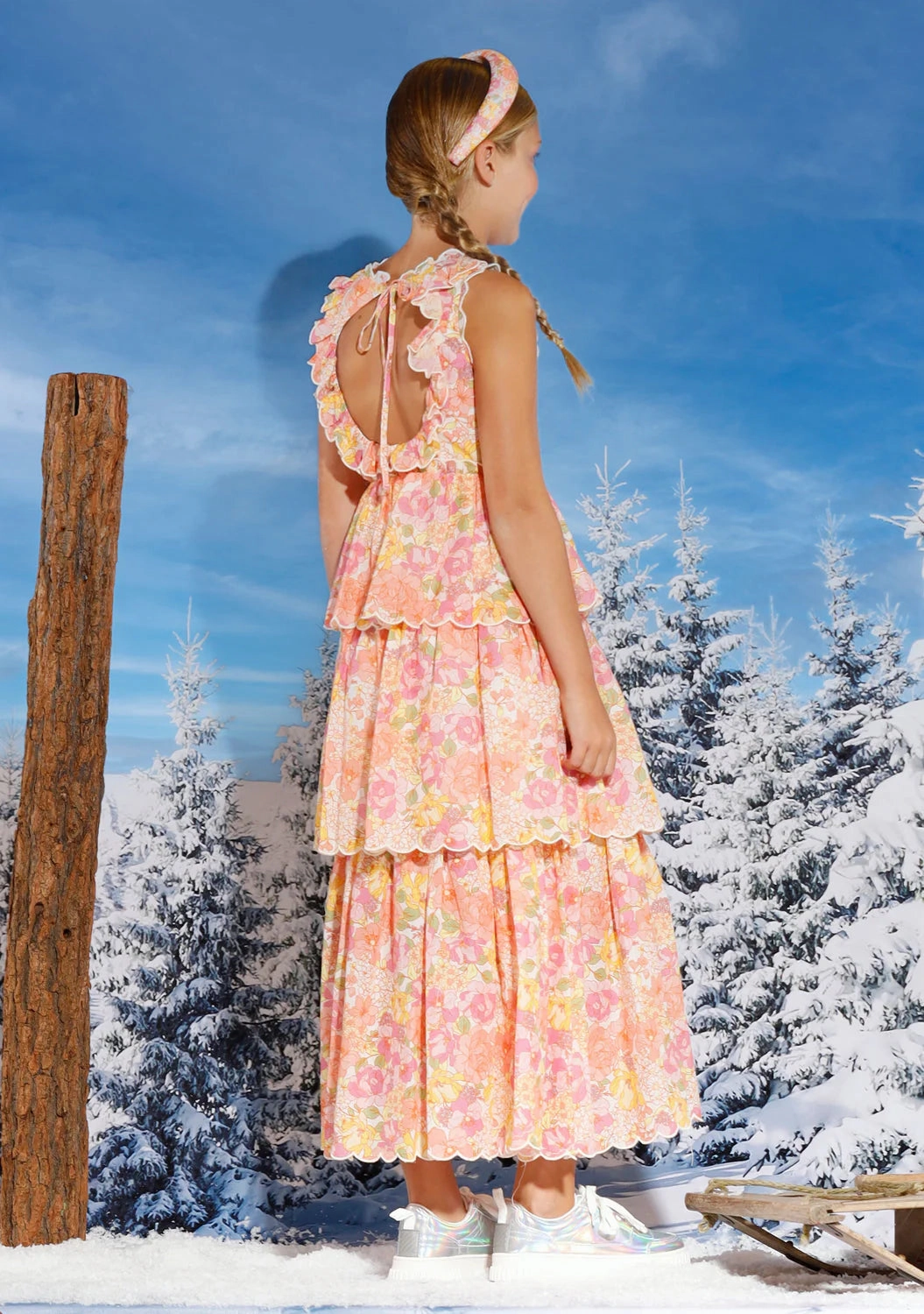 Embroidered Alexa Floral Maxi Dress
