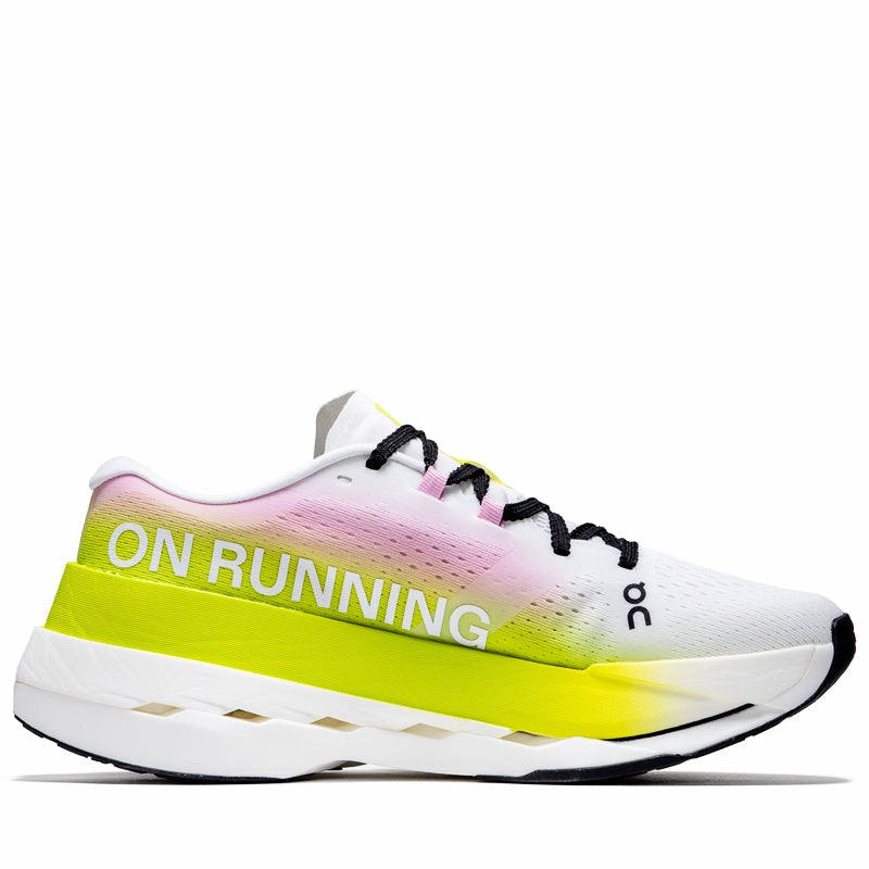 Fashionable Shoes On Cloudboom Max - Lime/Raspberry