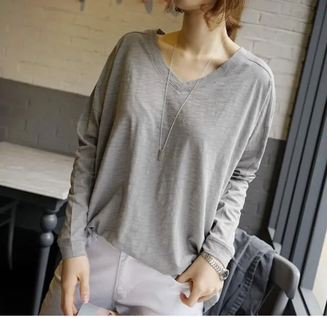 Cotton Loose Stitching Long Sleeves Shirt Stylish Comfort