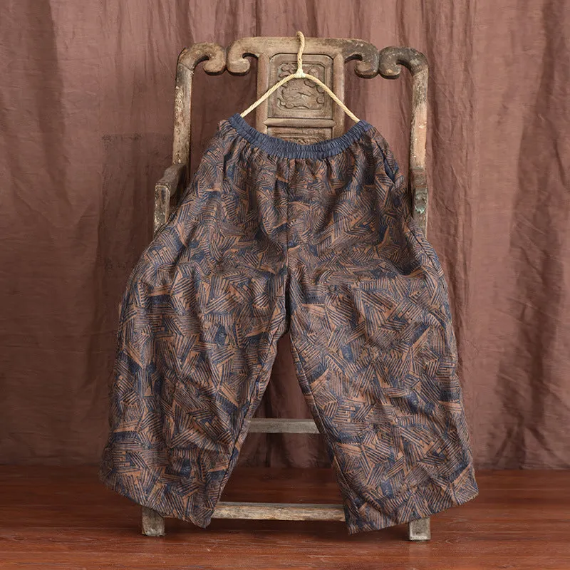 Plus Size Women Loose Linen Retro Pants Movement Ready