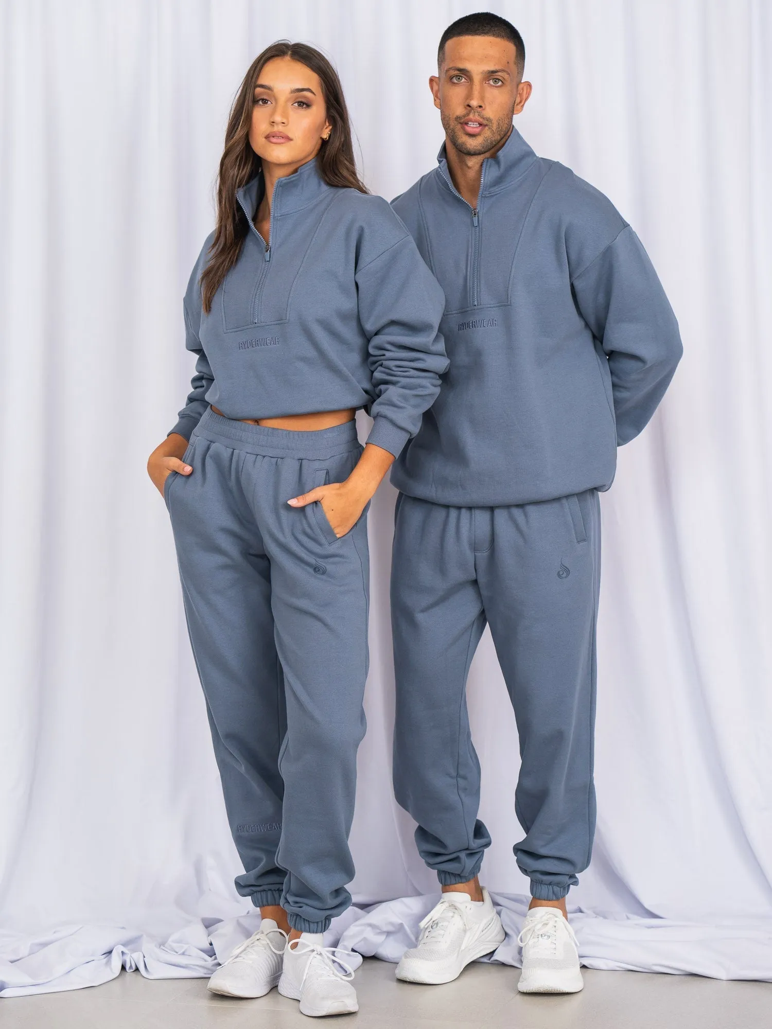 Unisex Track Pants - Denim Blue Versatile Layering