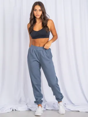 Ventilated Panels Unisex Track Pants - Denim Blue