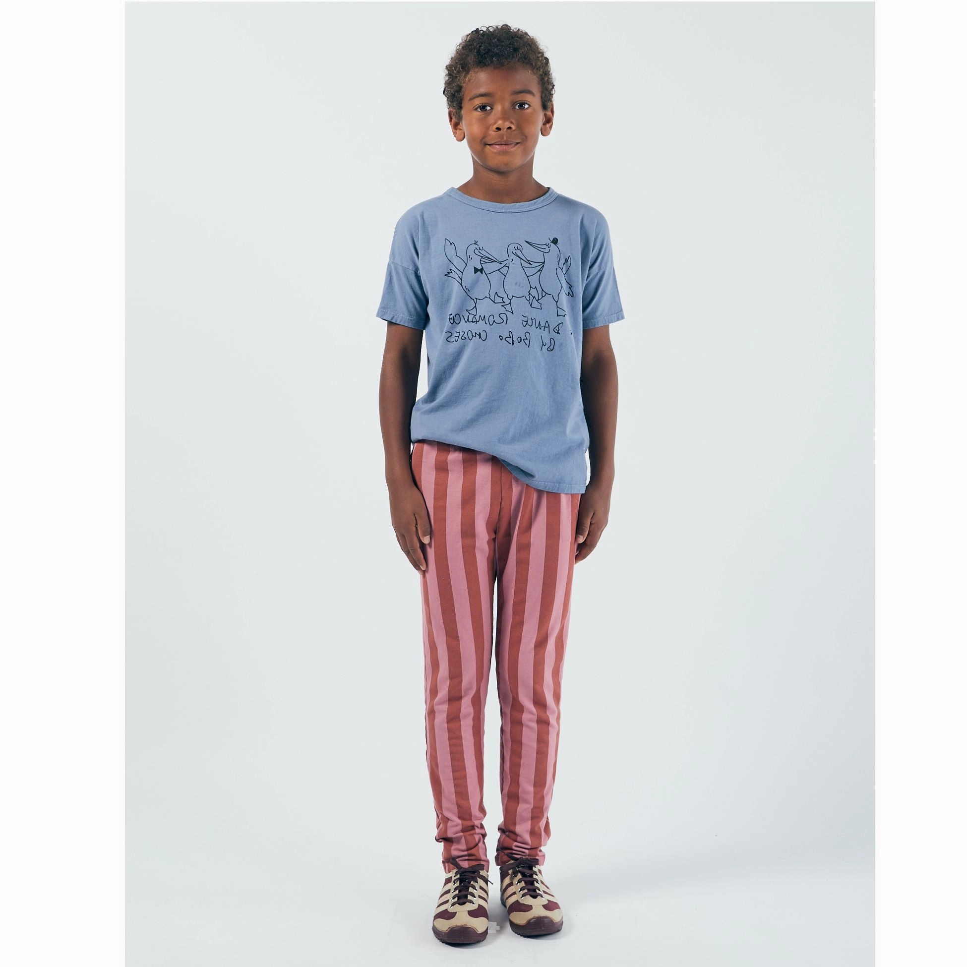 BOBO CHOSES Kids Dancing Birds T-Shirt Bowed holiday