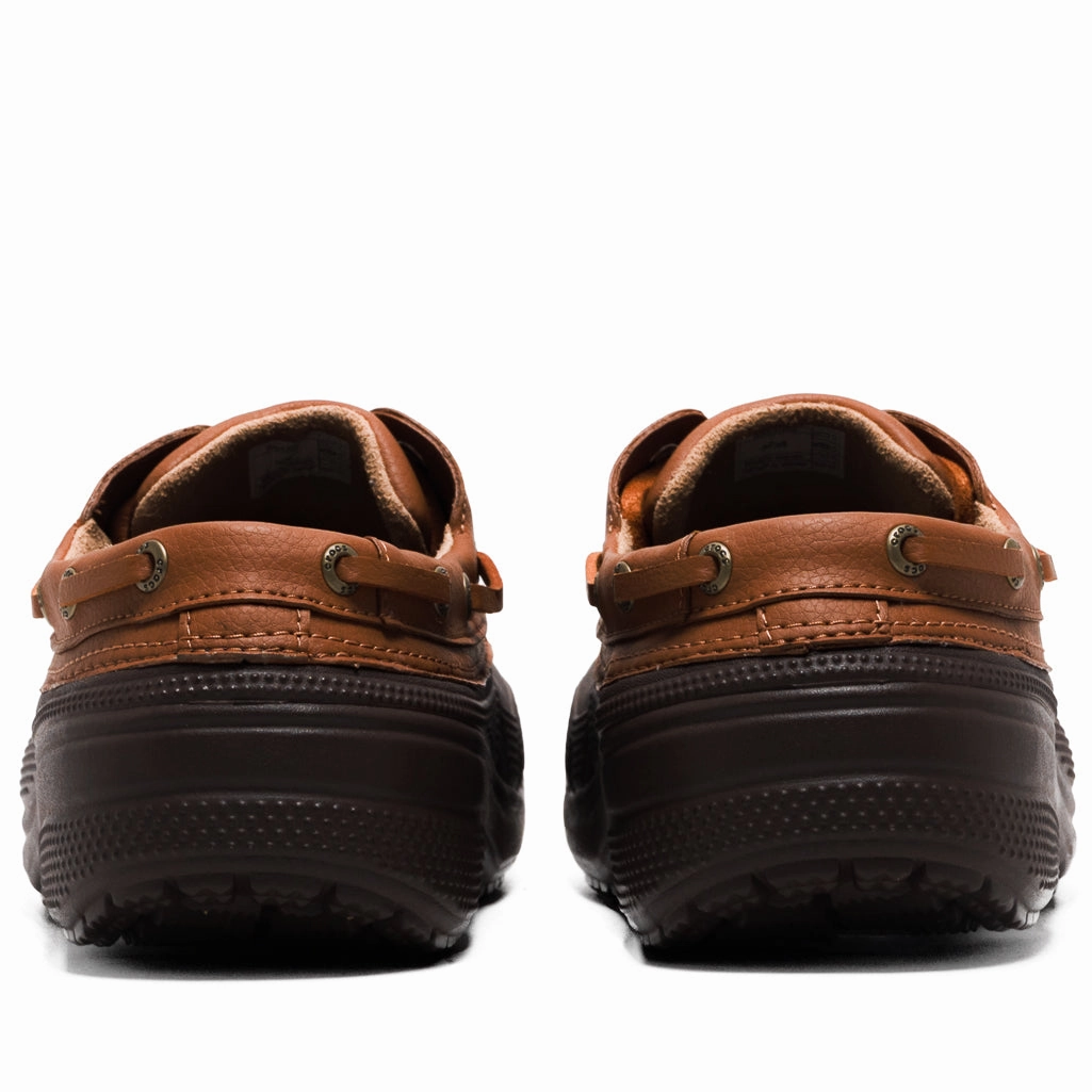 Crocs Classic Boat Shoe - Coffee/Cognac Smart Dash Neat Step