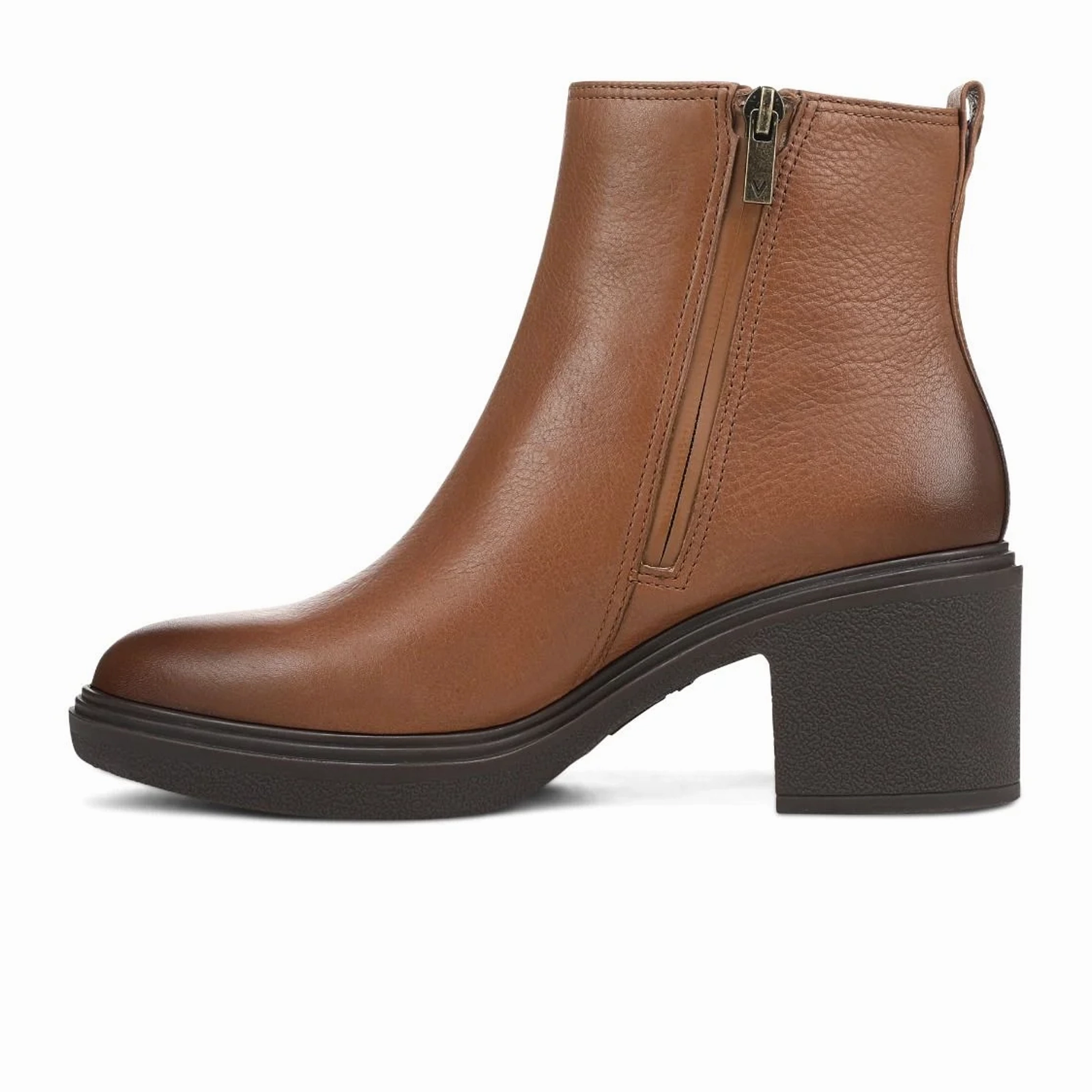 Vionic Savannah Boot (Women) - Hazelnut Leather Slow Guard Firm Steps