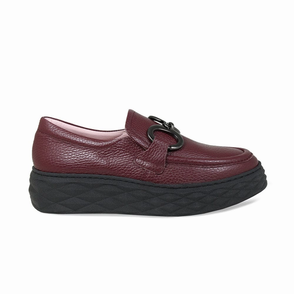 Panther: Burgundy Leather Chill Day Light Support Shoes