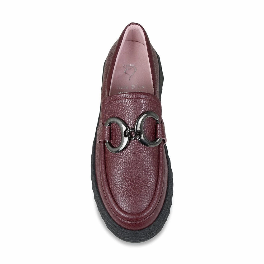 Panther: Burgundy Leather Fashionable Accessory