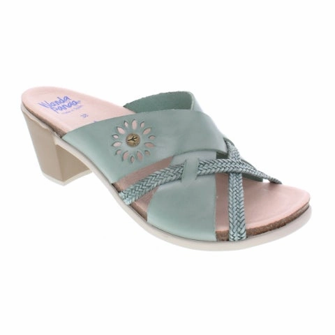 Anti Friction Relax Footwear Wanda Panda Willow Slide Sandal (Women) - Grey Blue