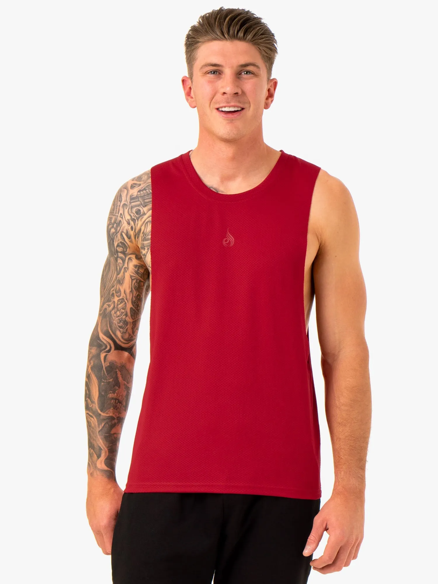 Enhance Baller Tank - Burgundy Minimalist Style Core Fit