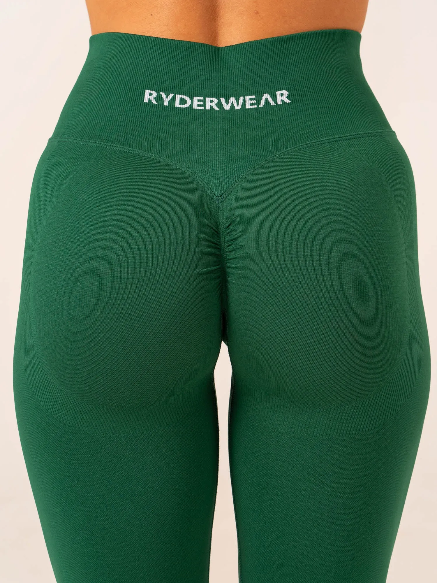All Day Light Weight Lift BBL Scrunch Seamless Leggings - Emerald